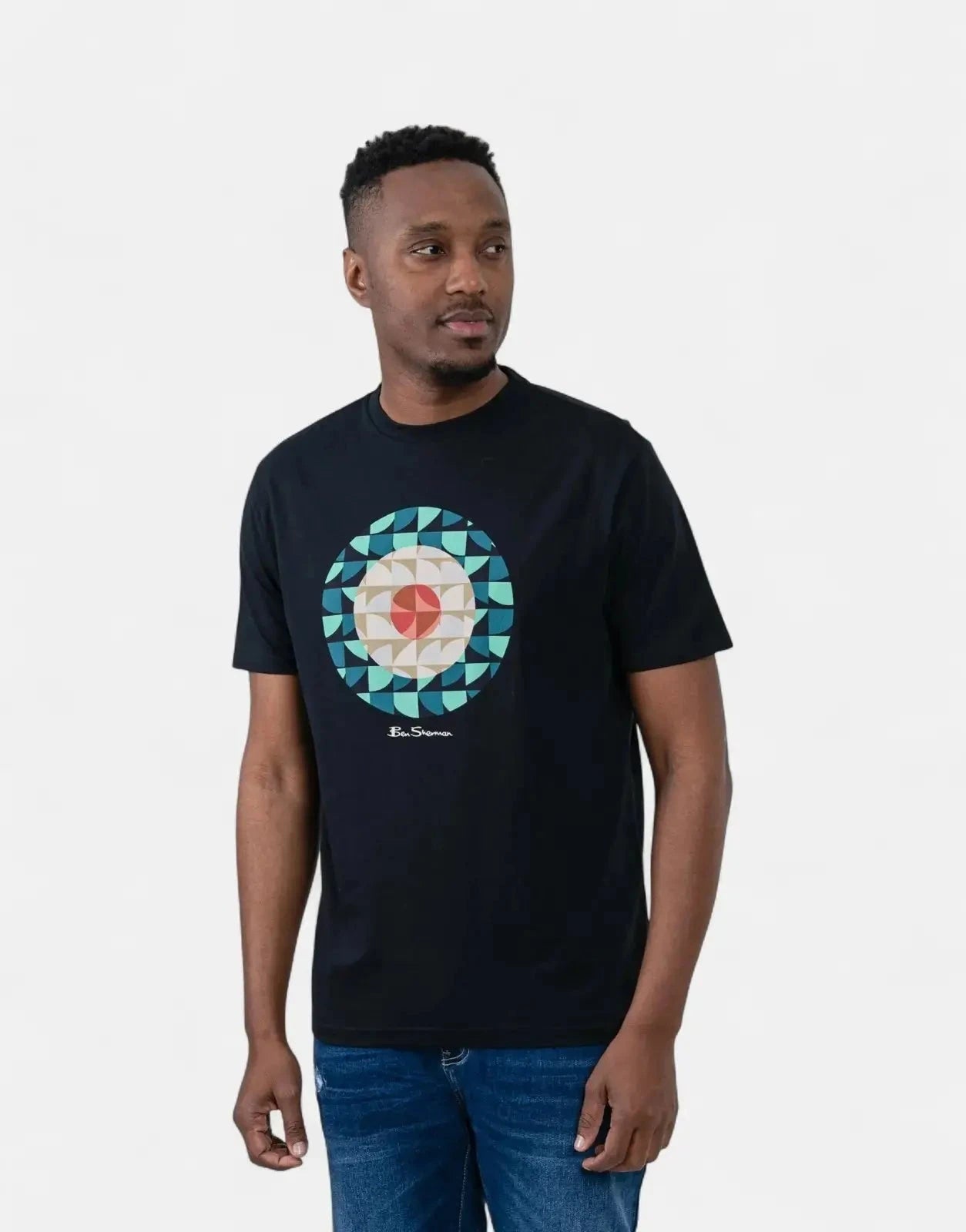 Ben Sherman Geo Target Black T-Shirt - Subwear
