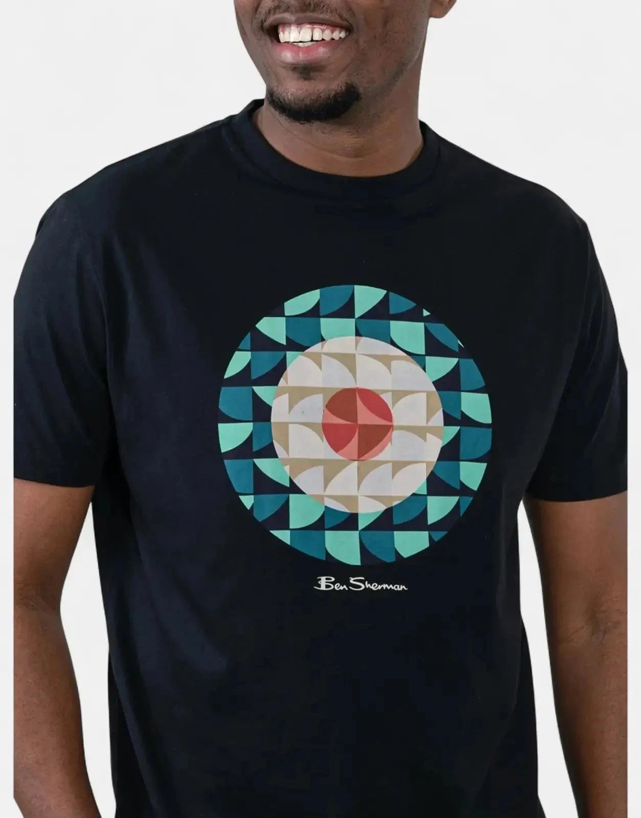 Ben Sherman Geo Target Black T-Shirt - Subwear