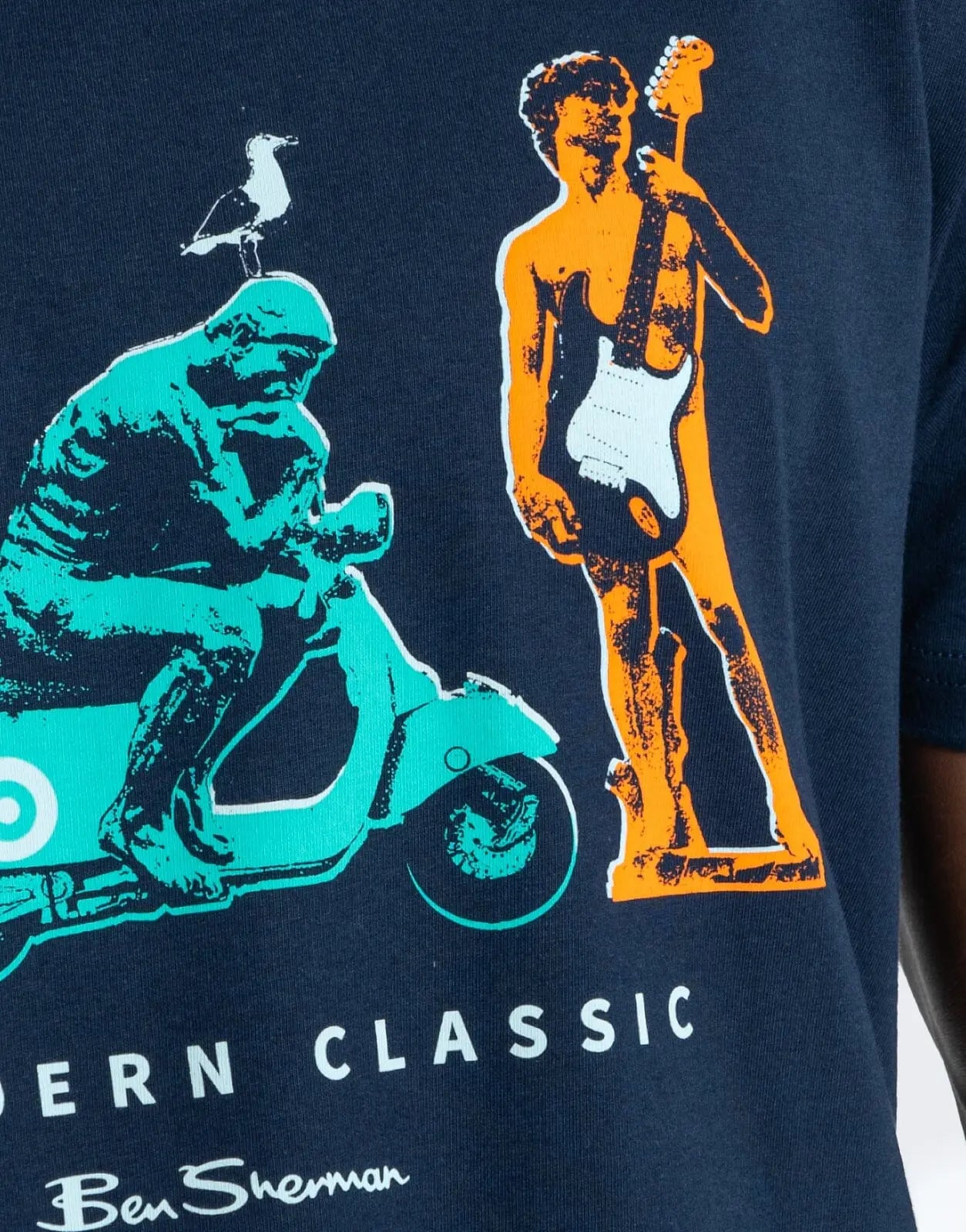 Ben Sherman Statue Navy T-Shirt - Subwear