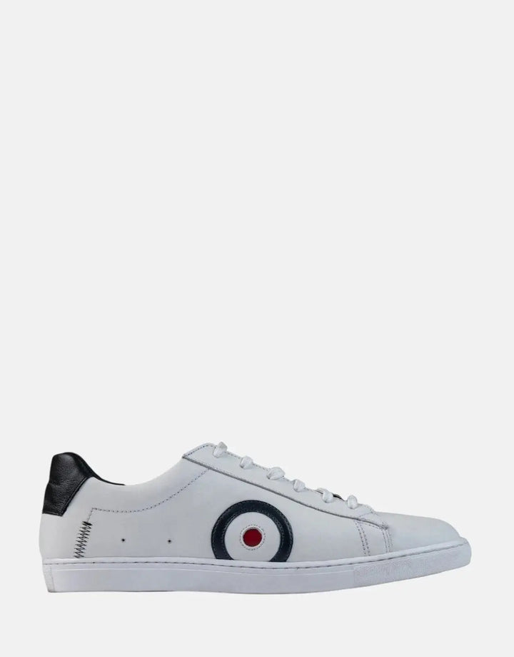 Ben Sherman Target Leather White Sneakers - Subwear