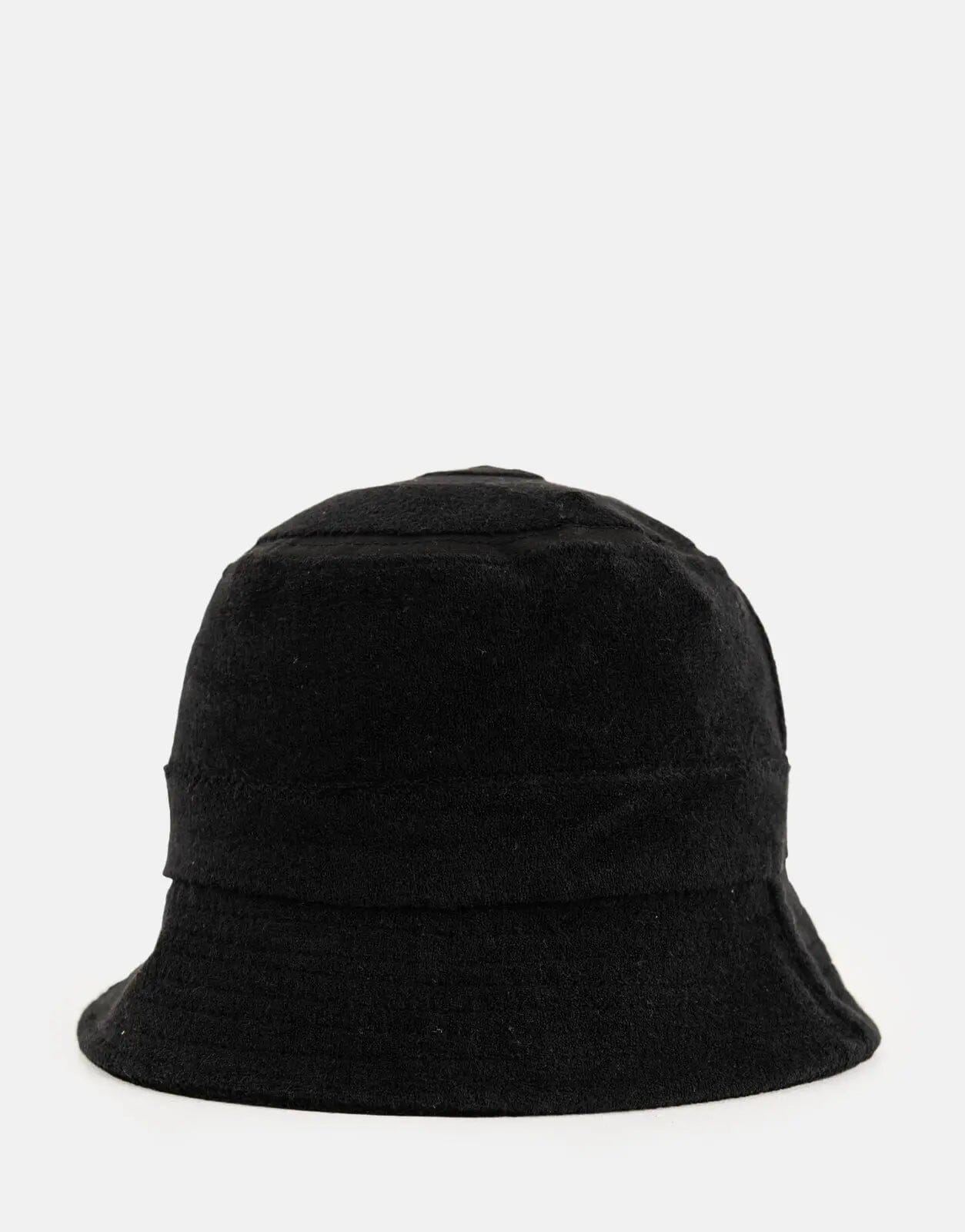 Ben Sherman Target Towelling Black Bucket Hat - Subwear