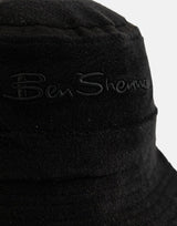 Ben Sherman Target Towelling Black Bucket Hat - Subwear