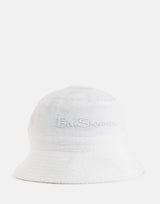 Ben Sherman Target Towelling White Bucket Hat - Subwear
