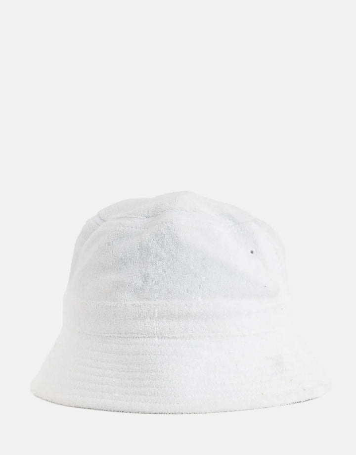 Ben Sherman Target Towelling White Bucket Hat - Subwear