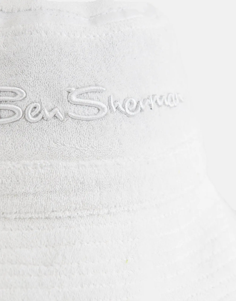 Ben Sherman Target Towelling White Bucket Hat - Subwear