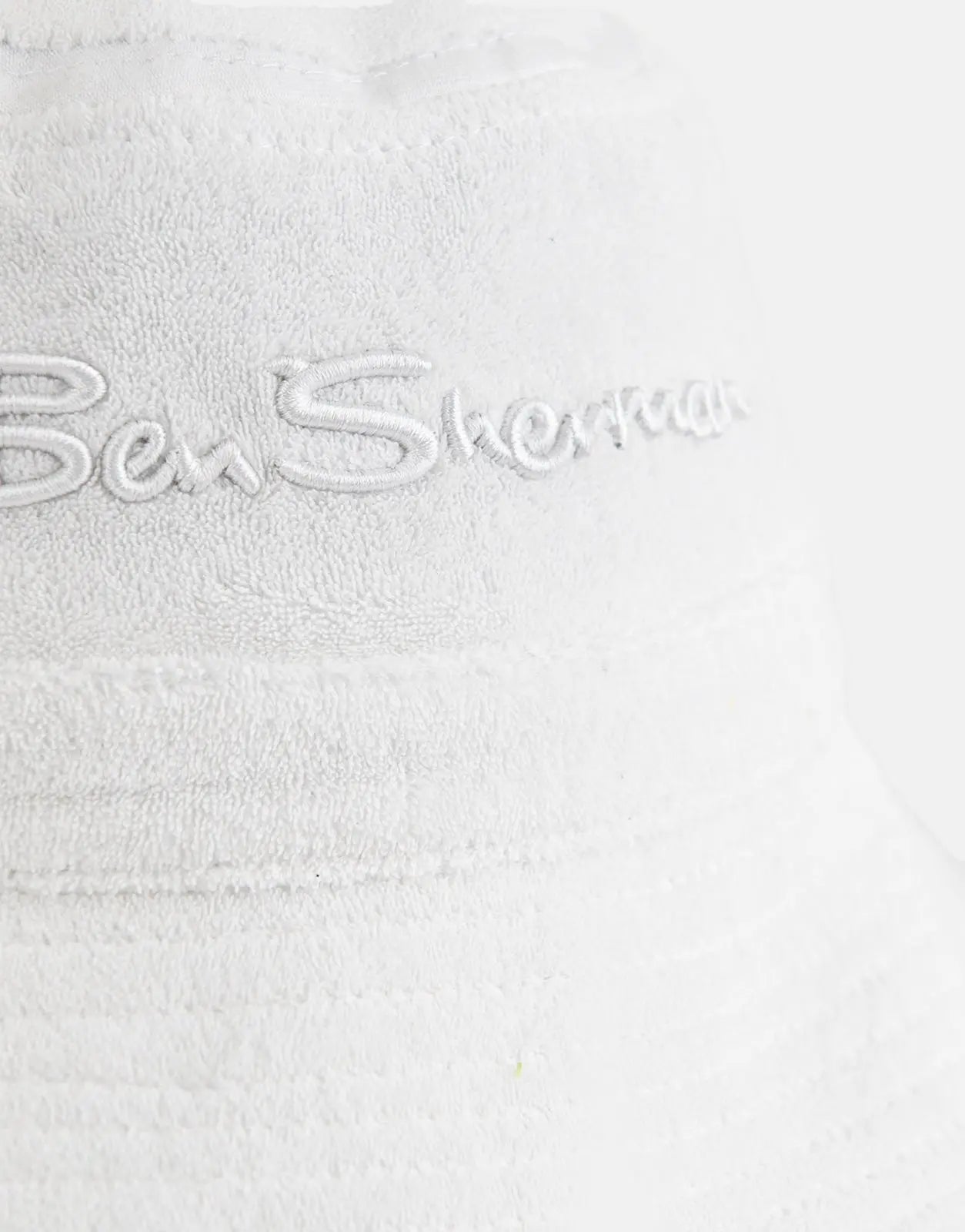 Ben Sherman Target Towelling White Bucket Hat - Subwear