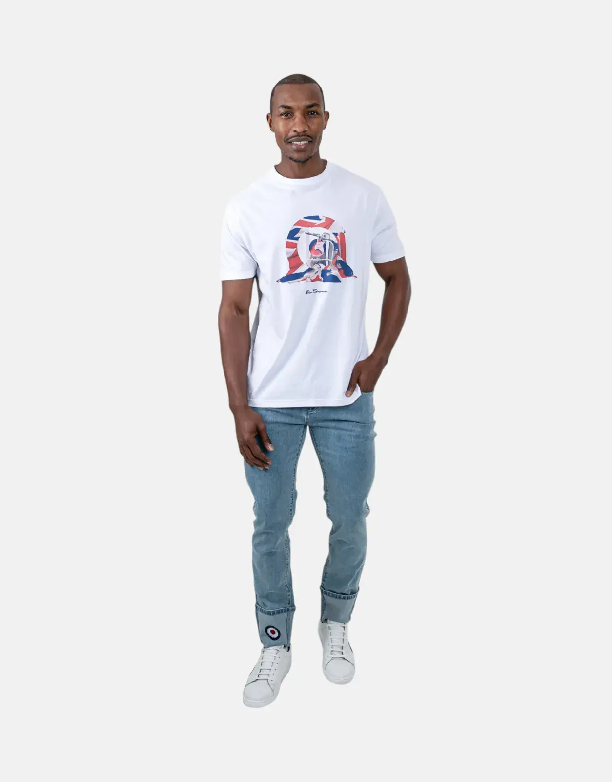 Ben Sherman Target Turn Up Slim Fit Light Blue Denim - Subwear