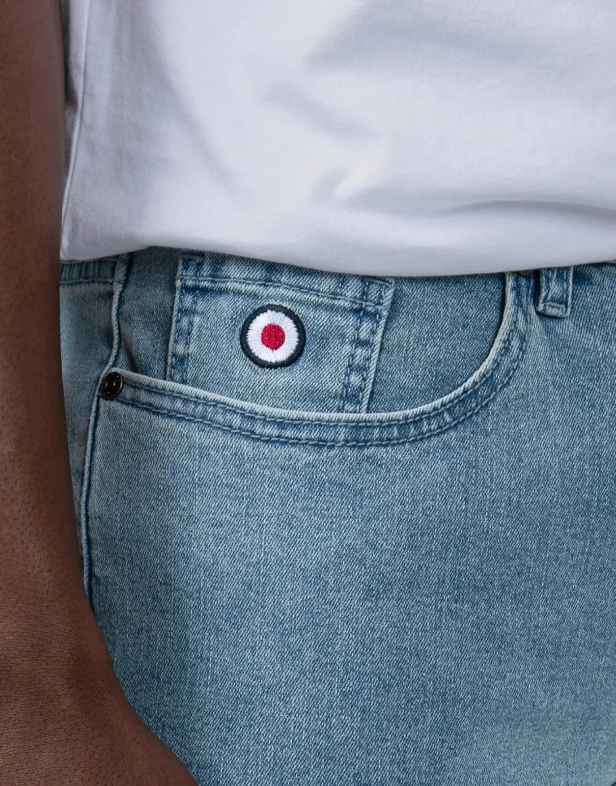 Ben Sherman Target Turn Up Slim Fit Light Blue Denim - Subwear