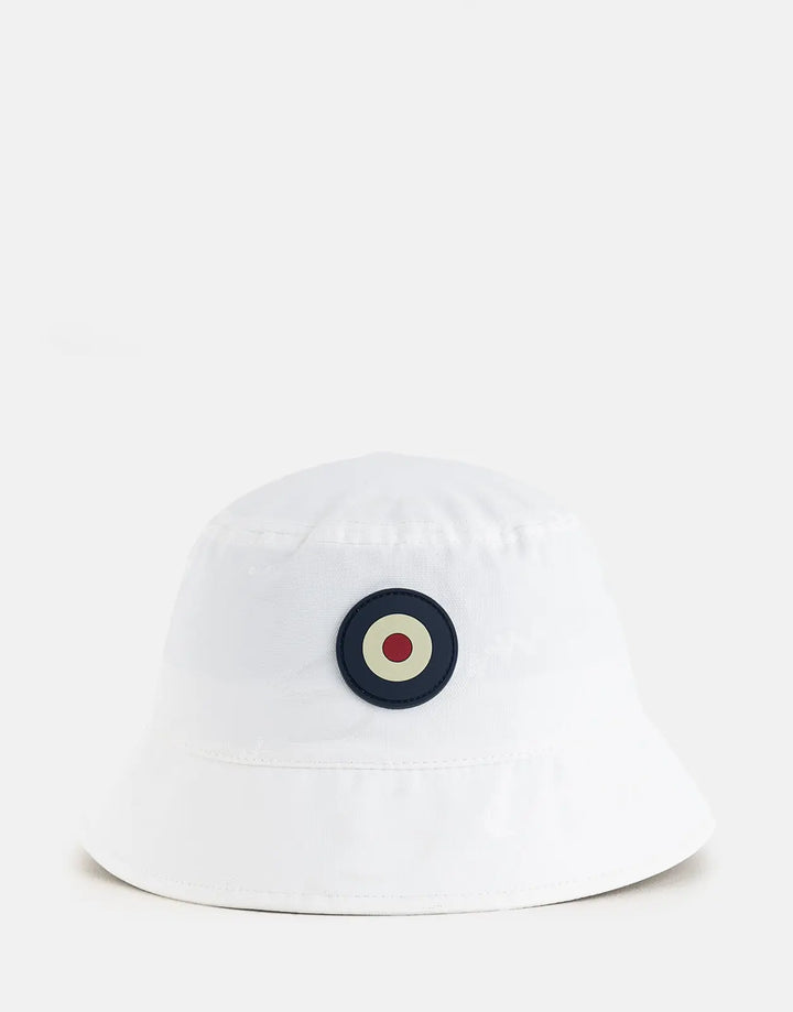 Ben Sherman Wax Target White Bucket Hat - Subwear