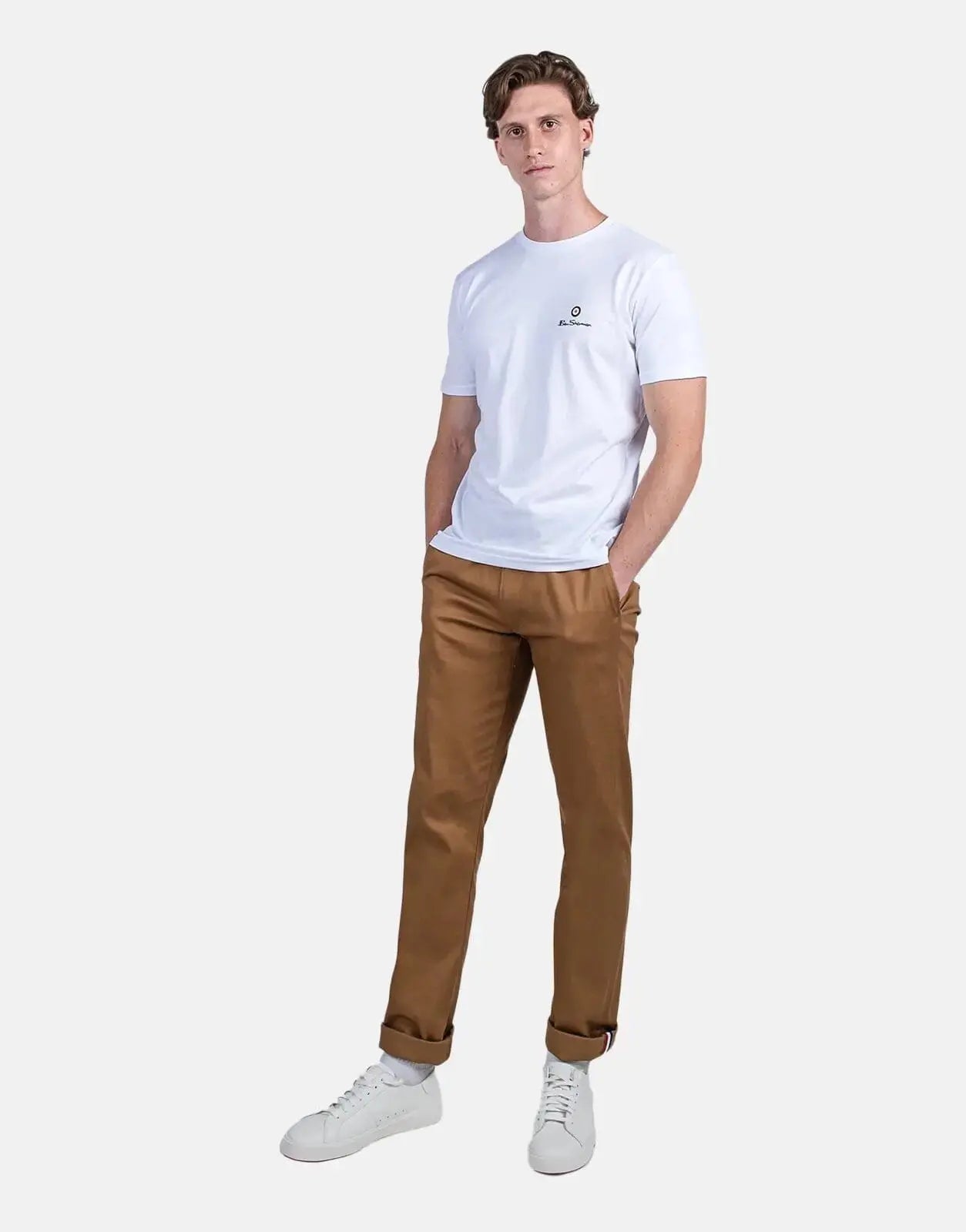 Ben Sherman White Entry Target Print Crew T-Shirt - Subwear