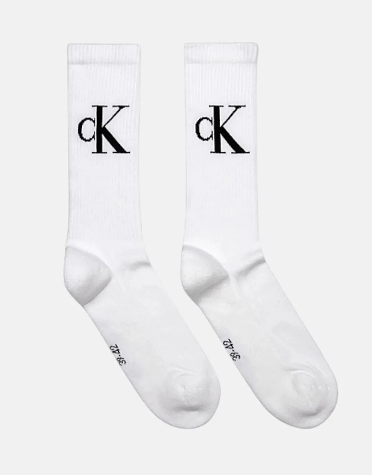 Calvin Klein 2 Pack Long White Sock - Subwear