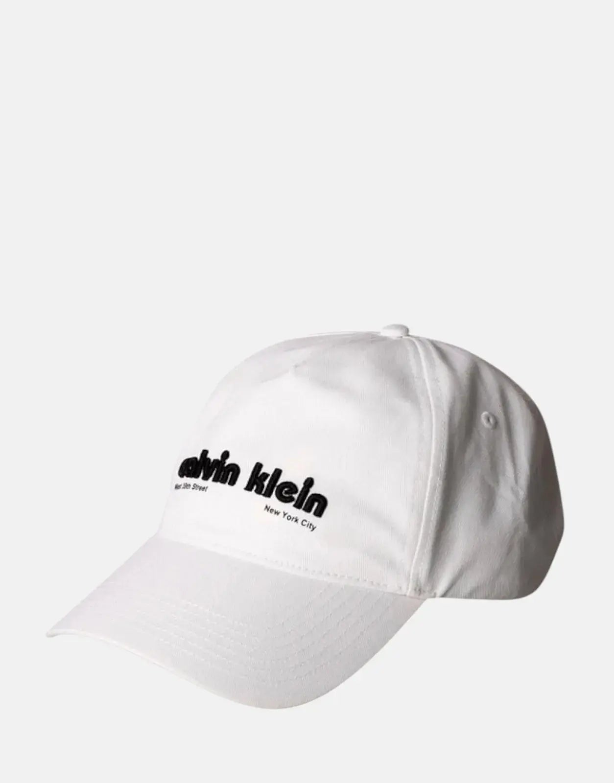 Calvin Klein 6 Panel Graphic White Cap - Subwear