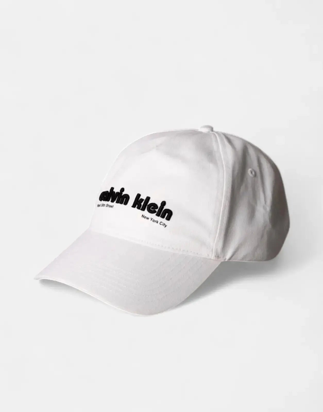 Calvin Klein 6 Panel Graphic White Cap - Subwear