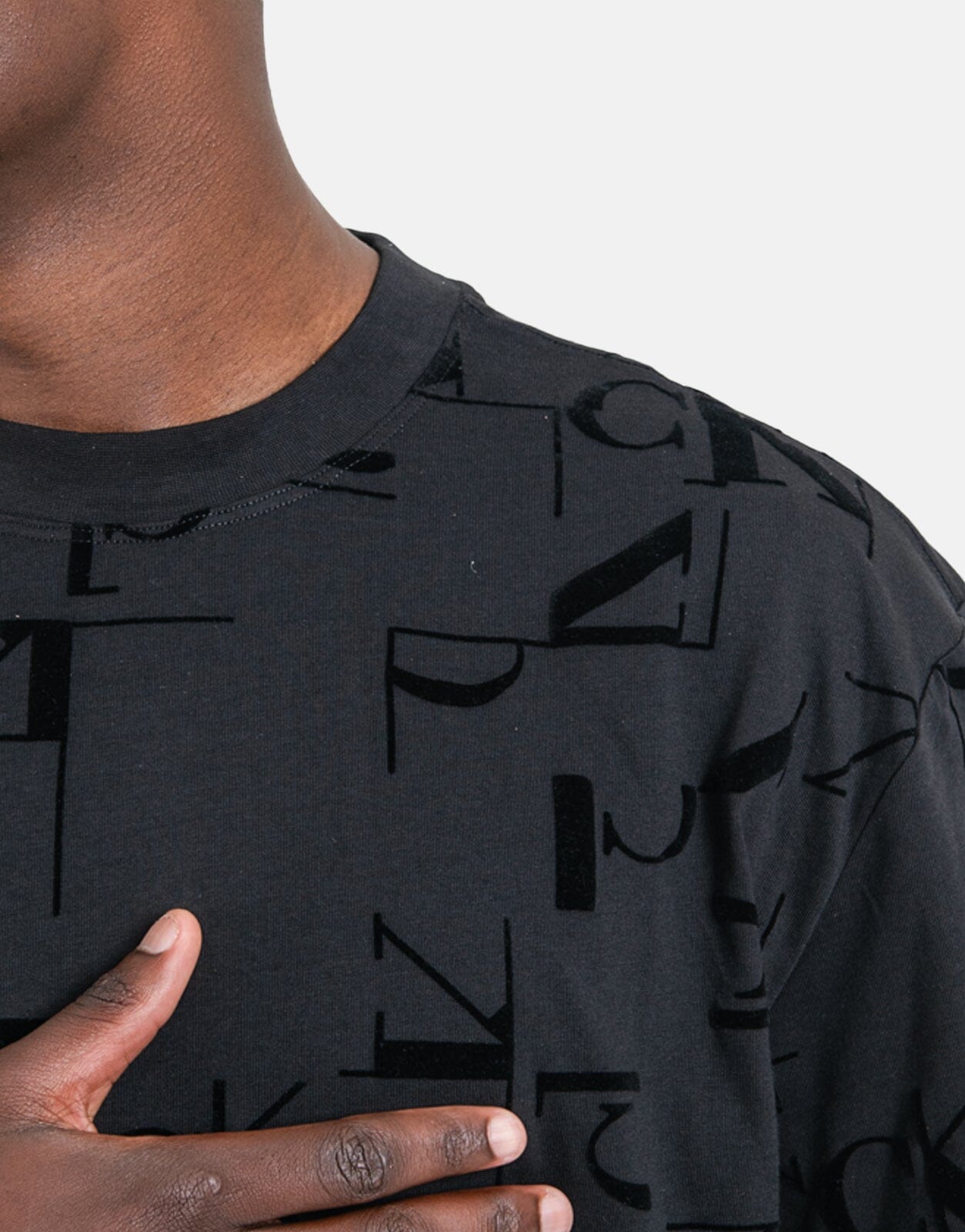 Calvin Klein CK AOP Black T-Shirt - Subwear