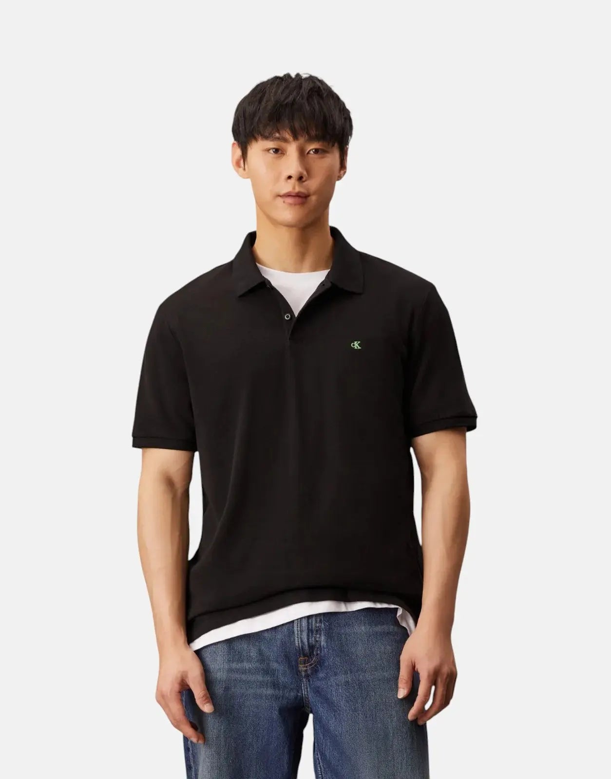 Calvin Klein Casual Pique Black Polo Shirt - Subwear