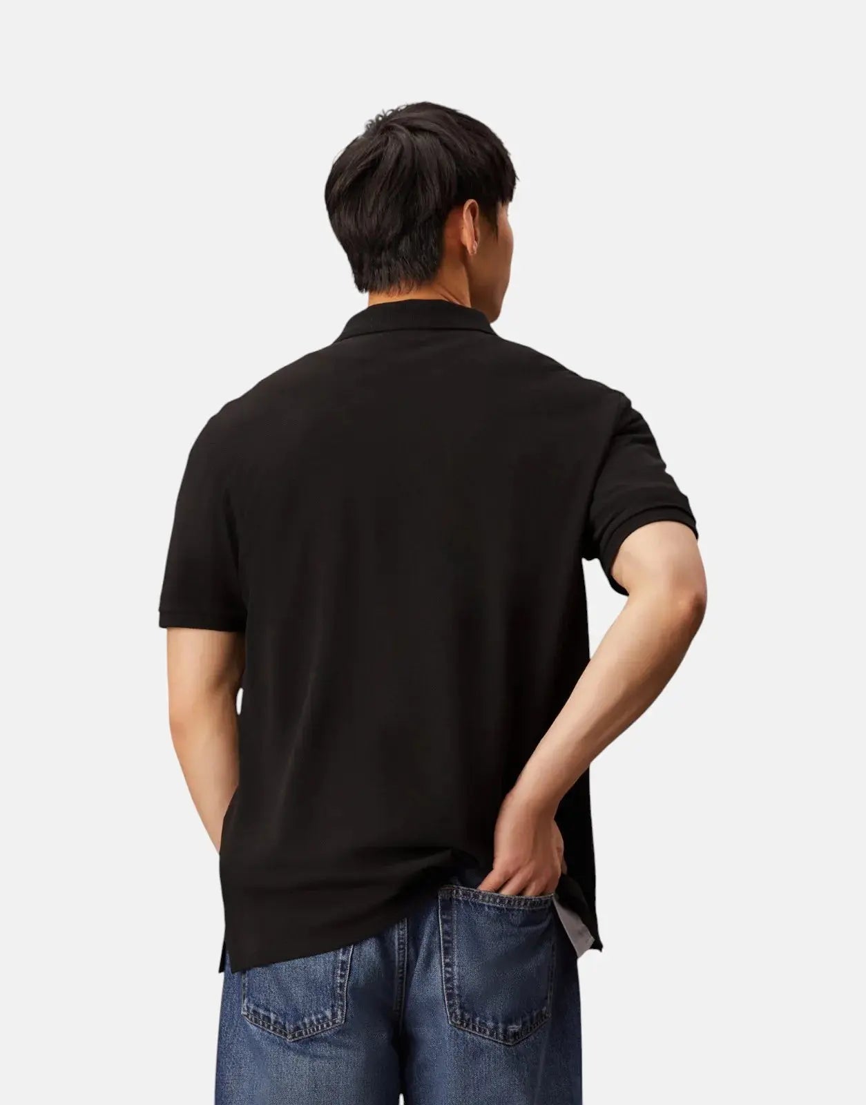 Calvin Klein Casual Pique Black Polo Shirt - Subwear