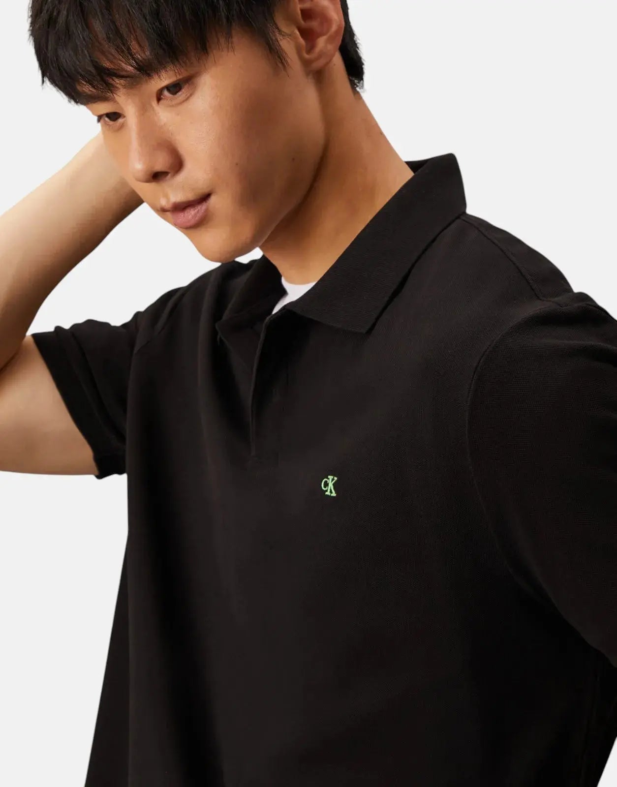 Calvin Klein Casual Pique Black Polo Shirt - Subwear