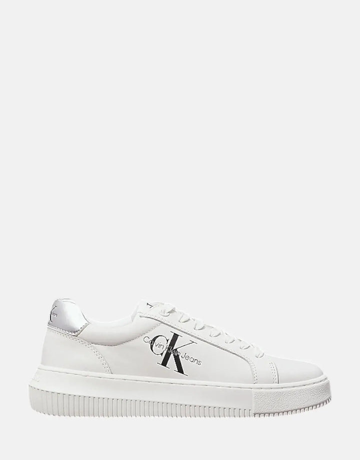 Calvin Klein Chunky Cupsole Laceup White Sneakers - Subwear
