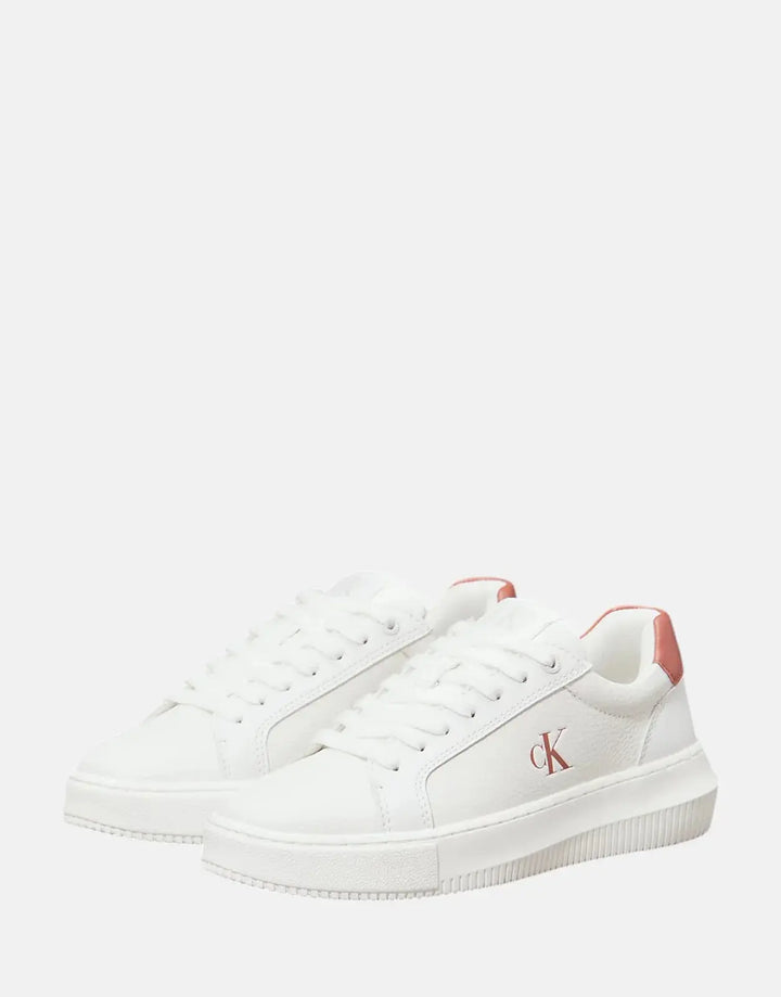 Calvin Klein Chunky Cupsole Low White Sneakers - Subwear