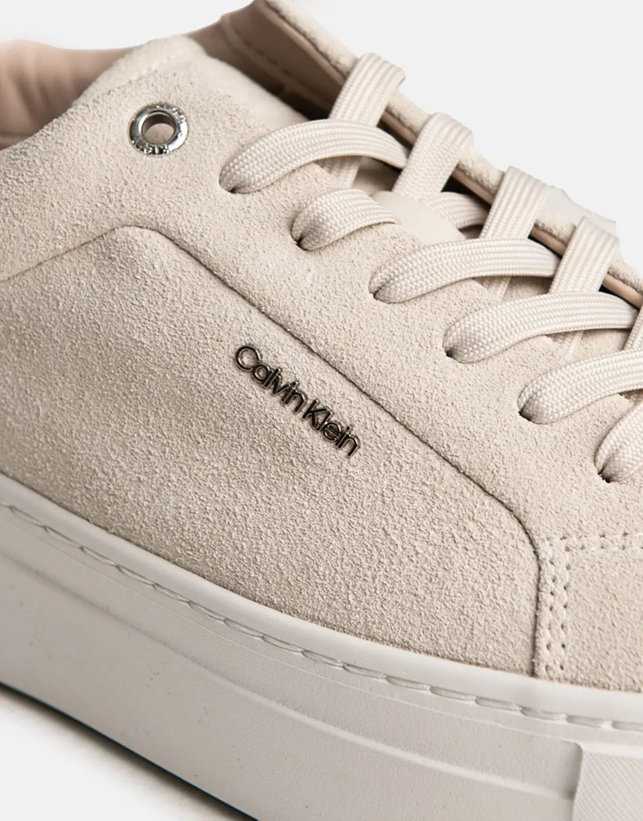 Calvin Klein Flatform Cup Ecru Sneakers - Subwear