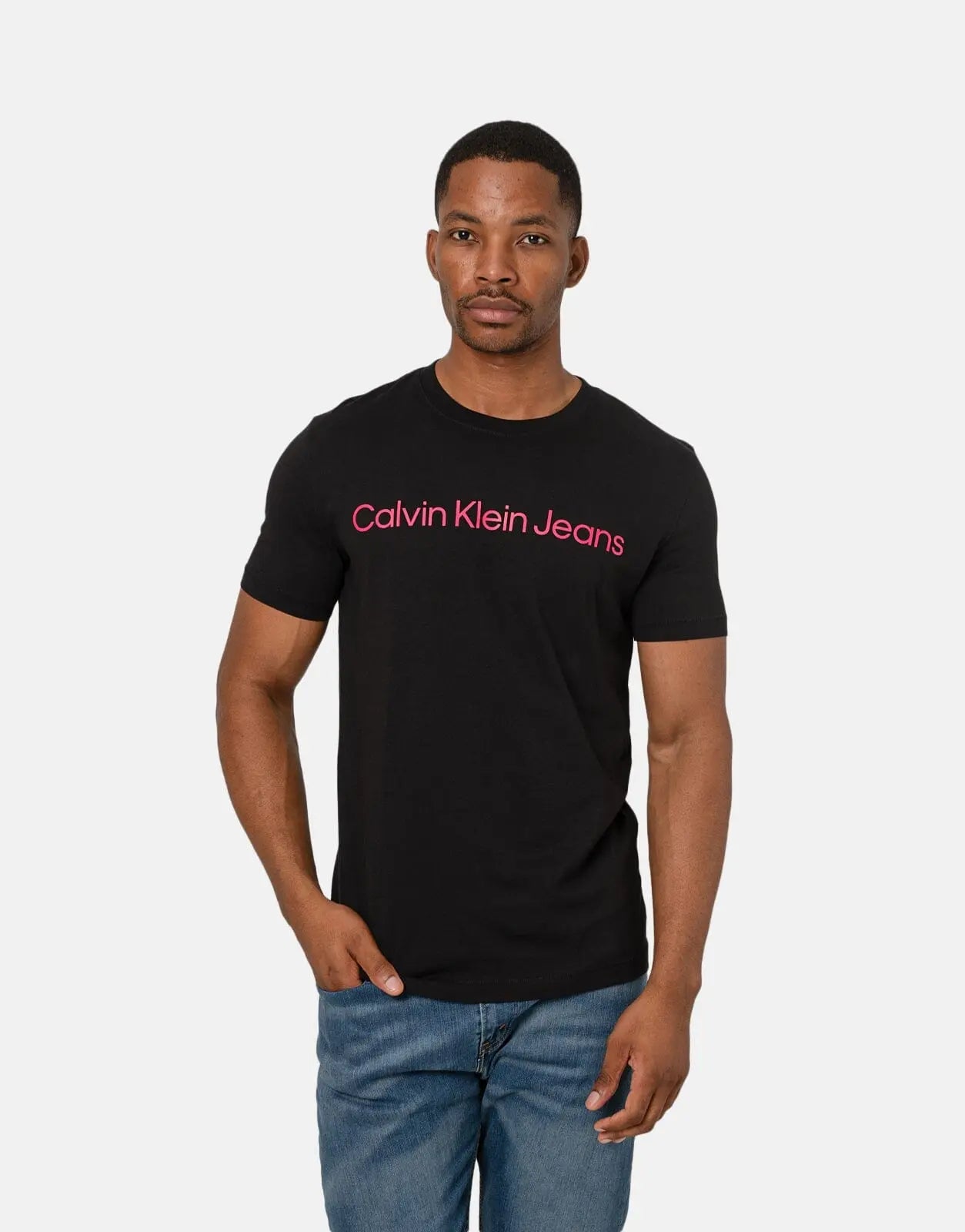 Calvin Klein Institutional Logo Slim Black T-Shirt - Subwear