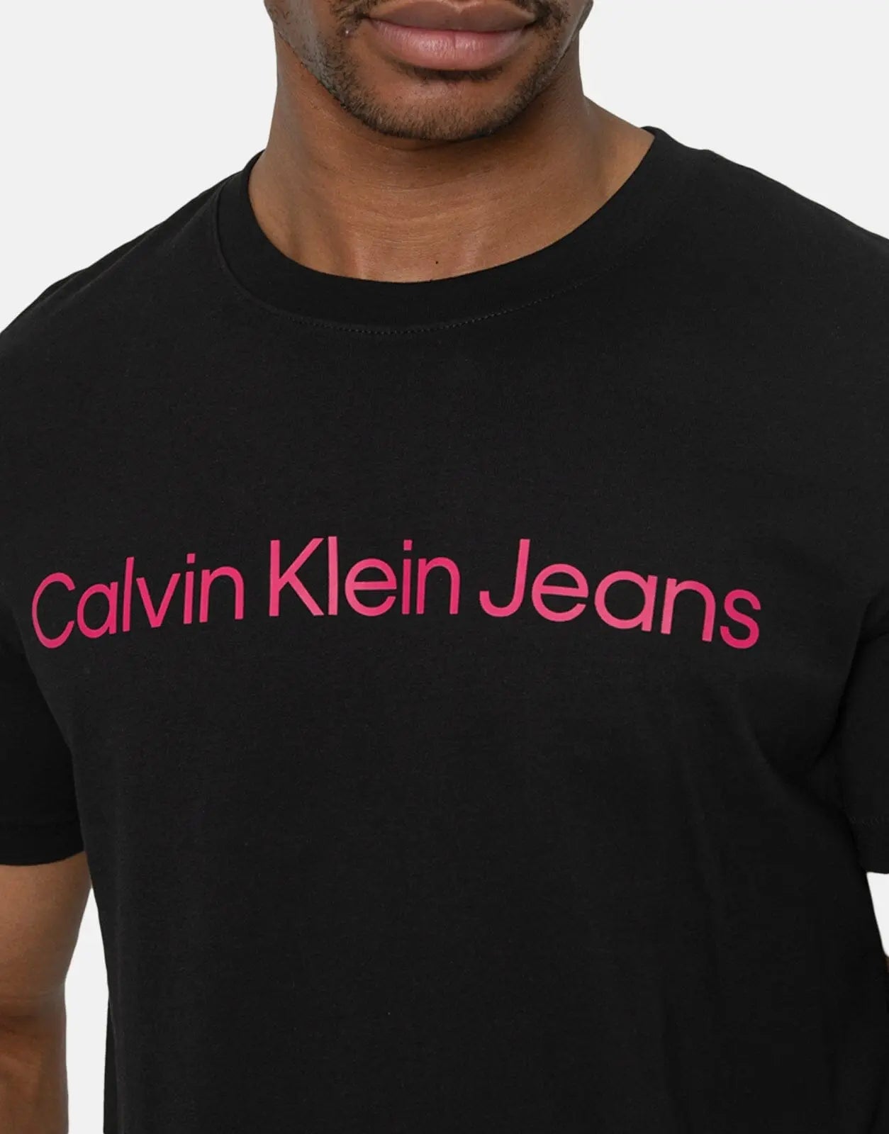 Calvin Klein Institutional Logo Slim Black T-Shirt - Subwear