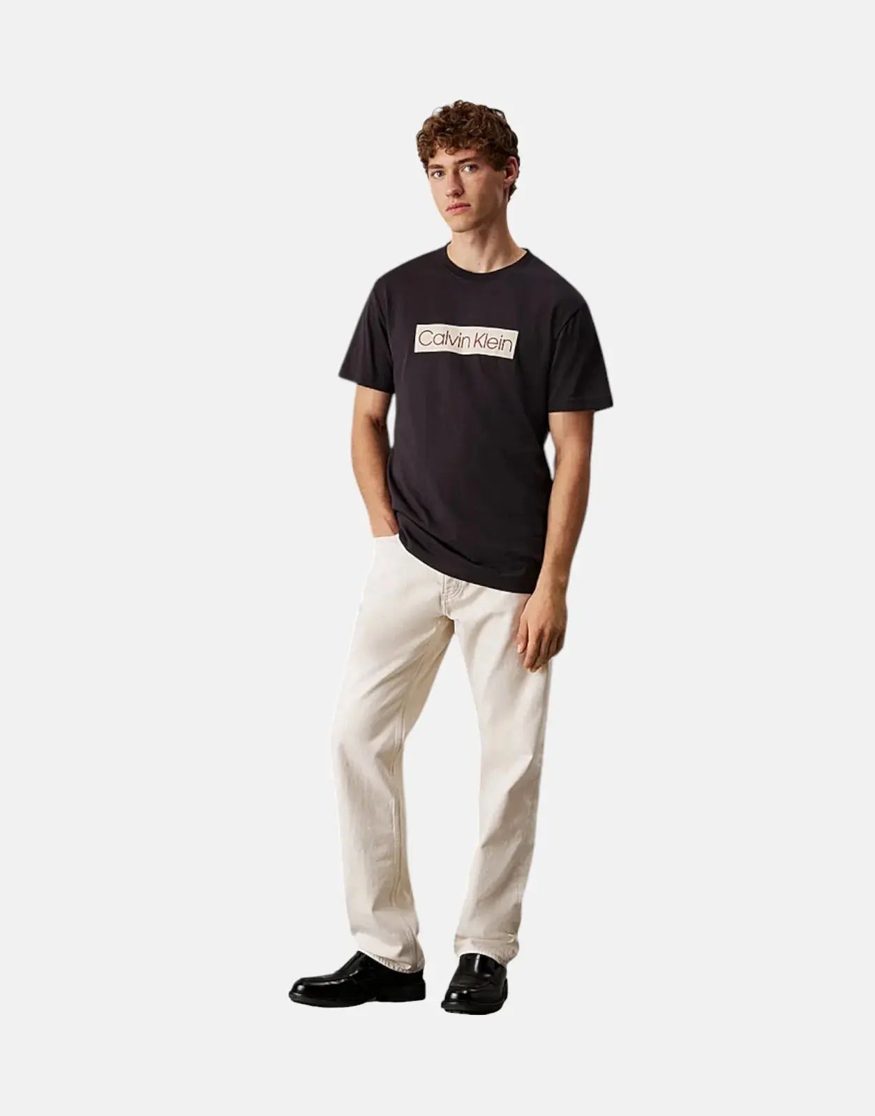 Calvin Klein Label Print Black T-Shirt - Subwear