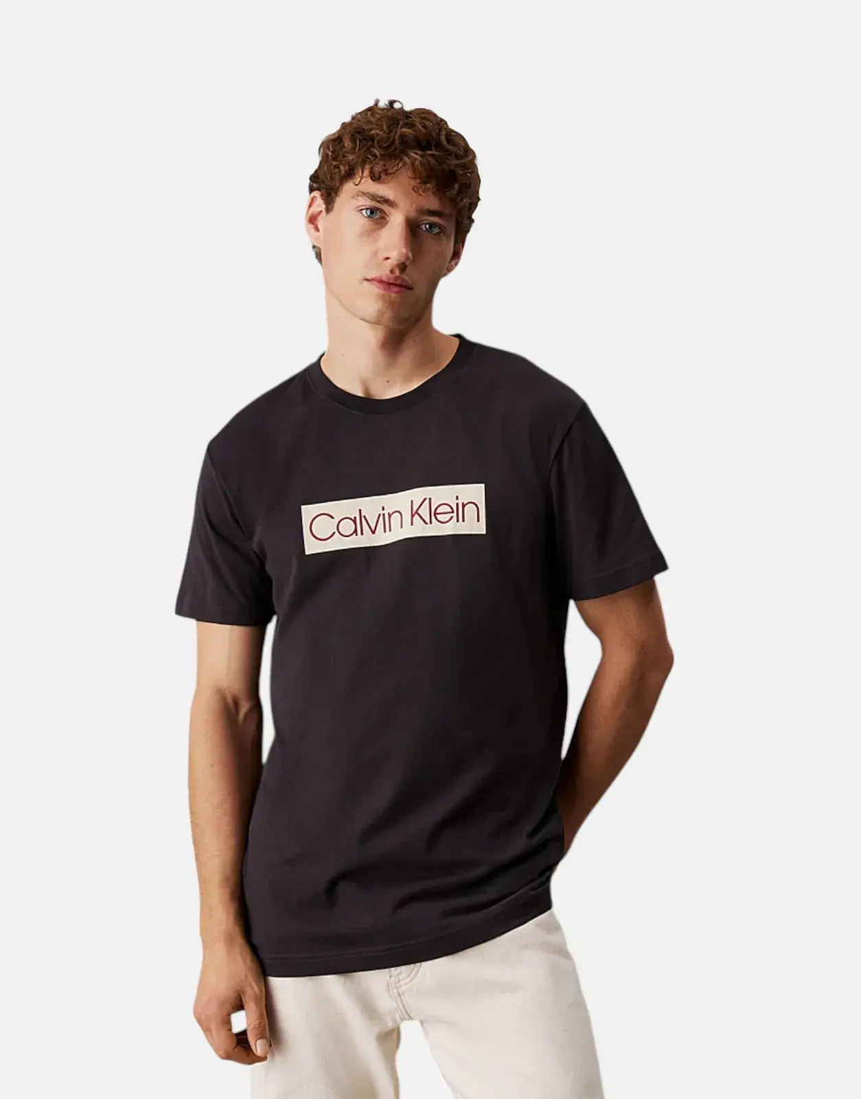 Calvin Klein Label Print Black T-Shirt - Subwear