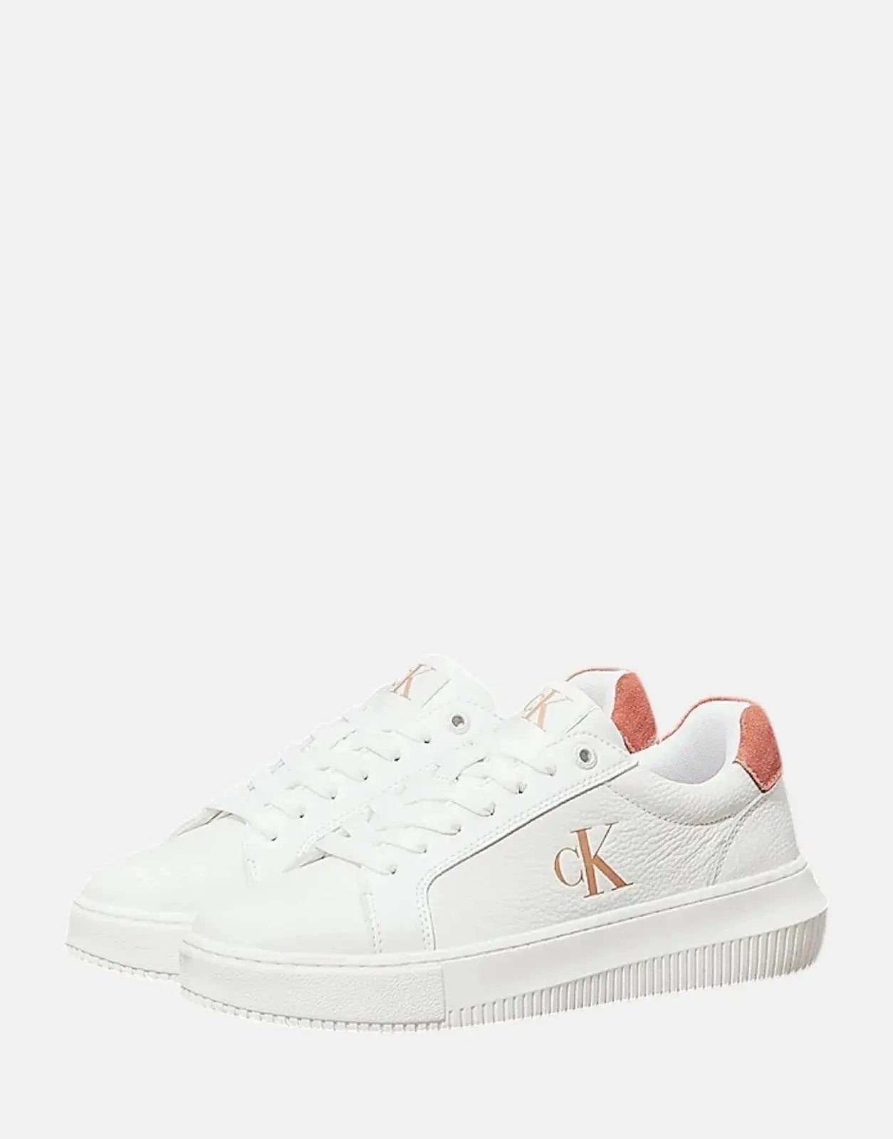 Calvin Klein Low Laceup Cupsole White Sneakers - Subwear