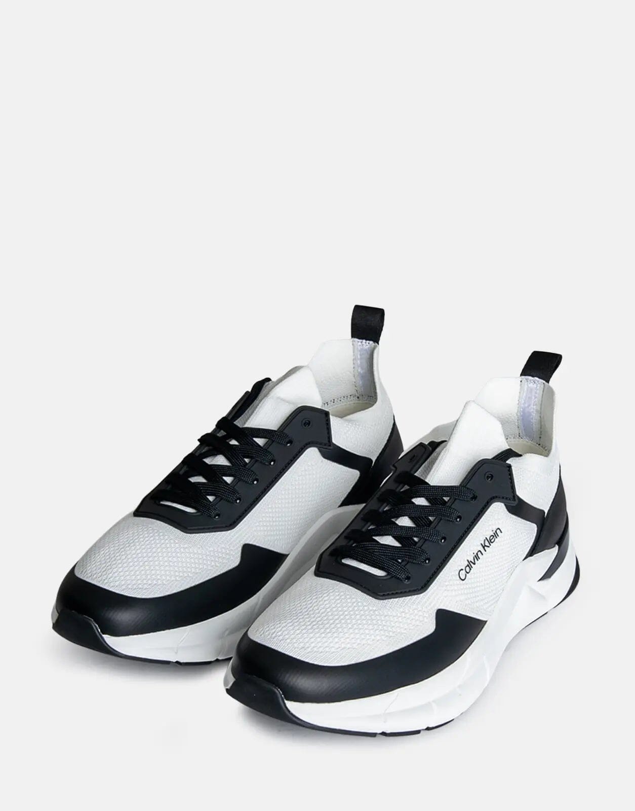 Calvin Klein Low Top Lace Up Mix White Sneakers - Subwear