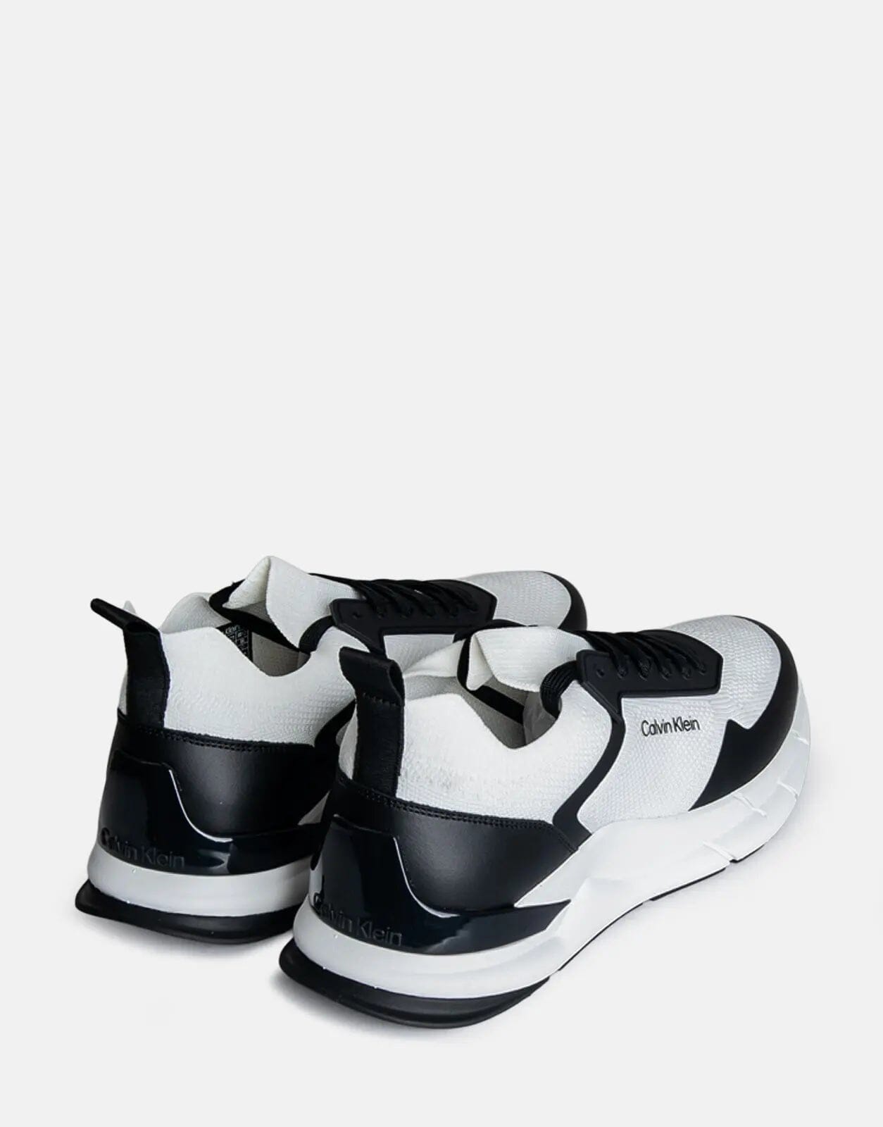 Calvin Klein Low Top Lace Up Mix White Sneakers - Subwear