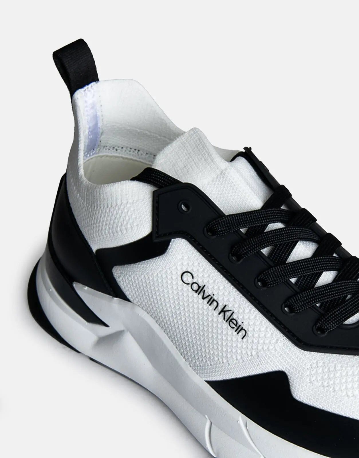 Calvin Klein Low Top Lace Up Mix White Sneakers - Subwear