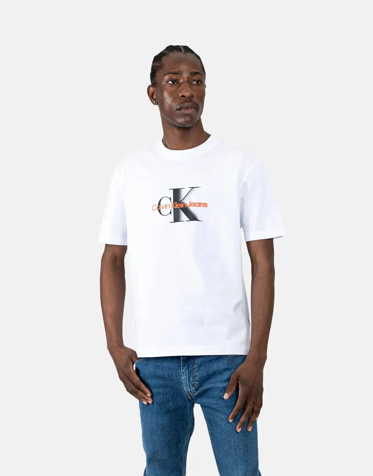 Calvin Klein Monologo Shift White T-Shirt - Subwear