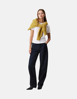 Calvin Klein Script Institutional Baby White T-Shirt - Subwear