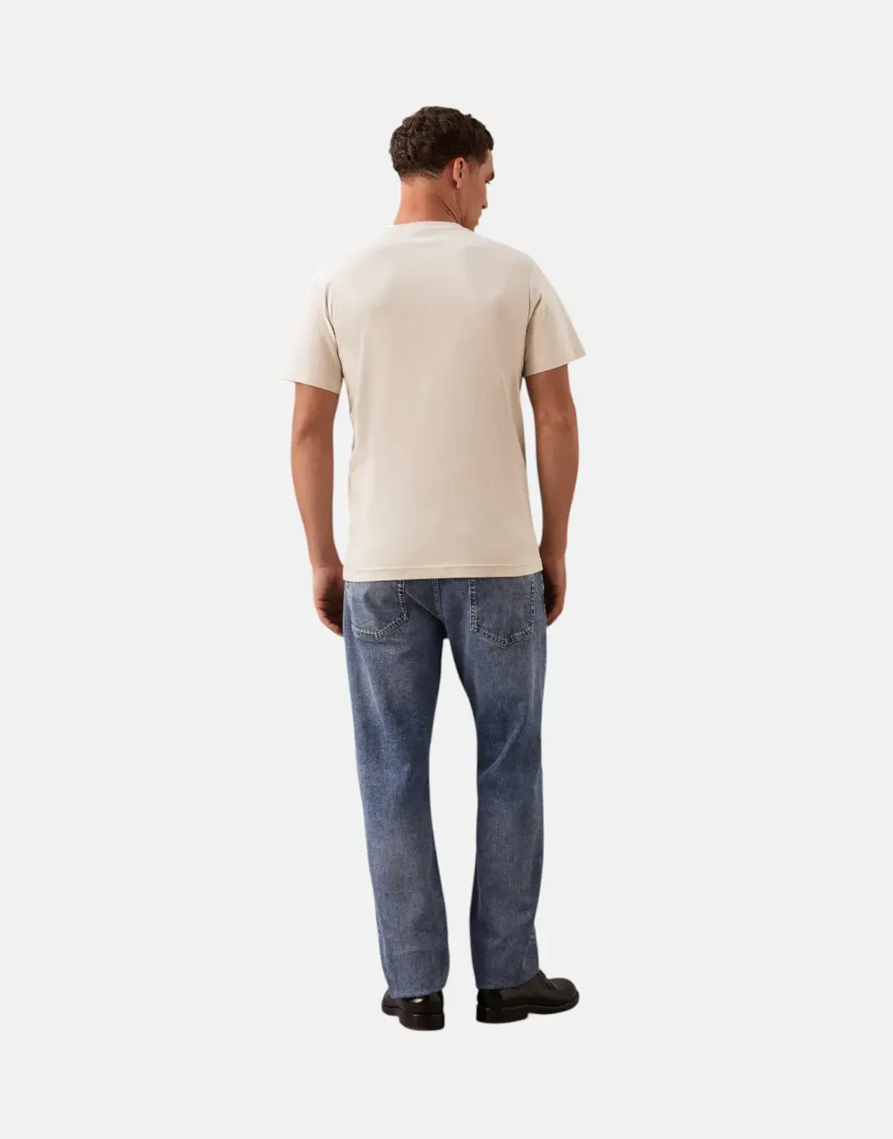 Calvin Klein Small CK Box Beige T-Shirt - Subwear