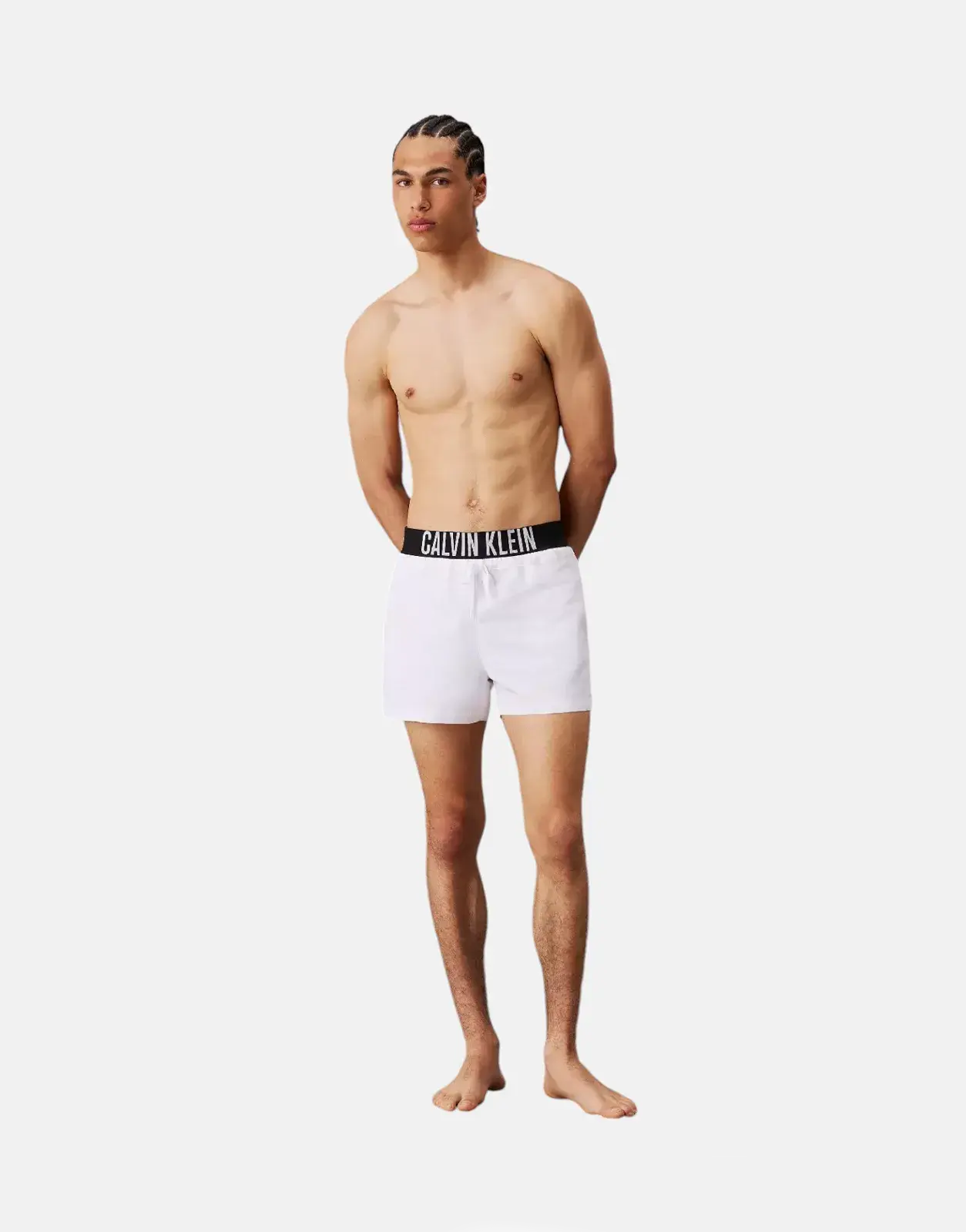 Calvin Klein Waistband White Swim Shorts - Subwear