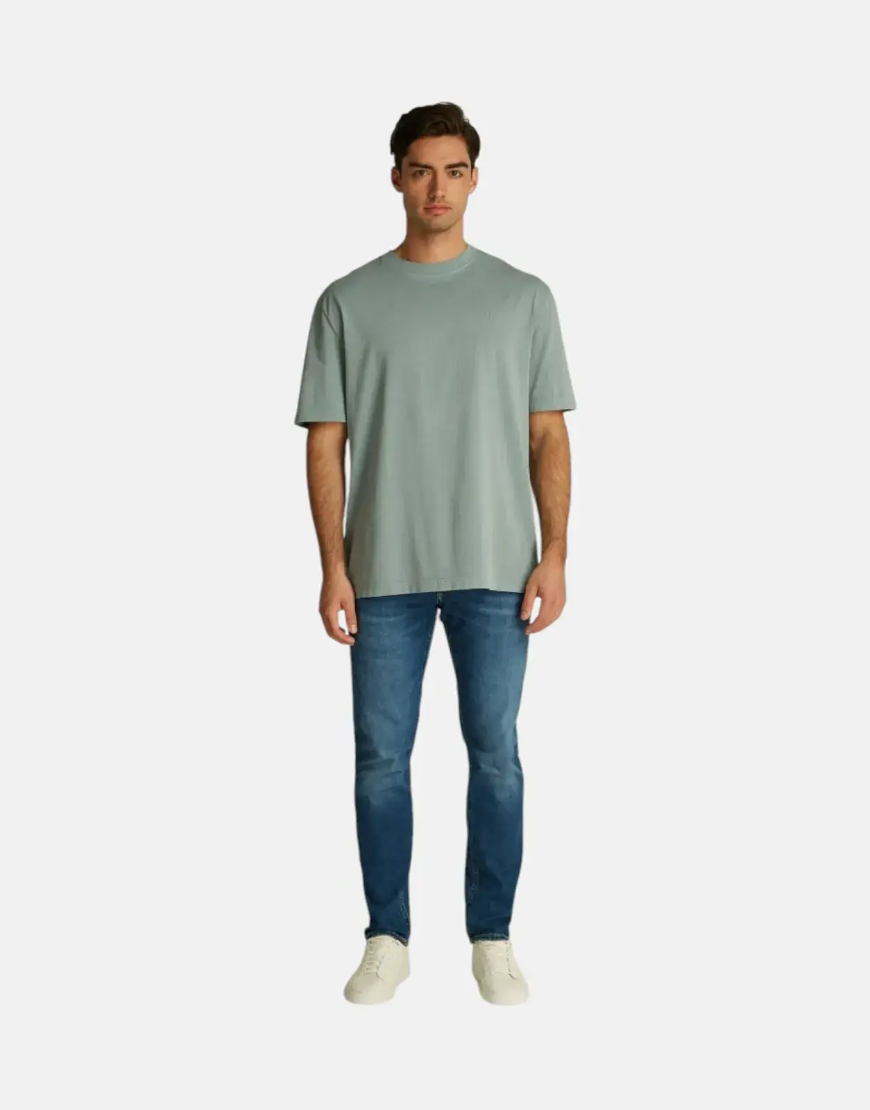 Calvin Klein Washed Puff Print Teal T-Shirt - Subwear