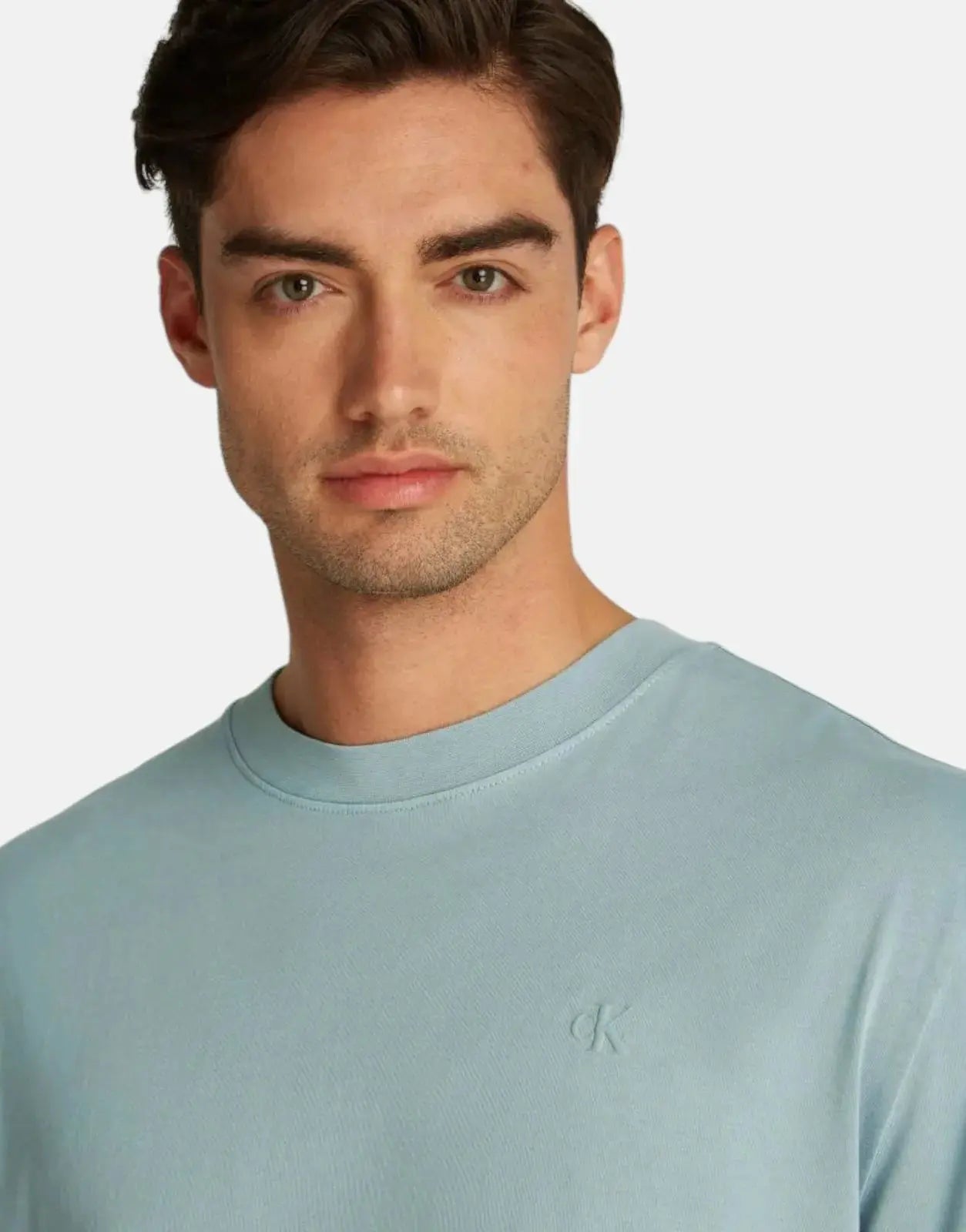 Calvin Klein Washed Puff Print Teal T-Shirt - Subwear