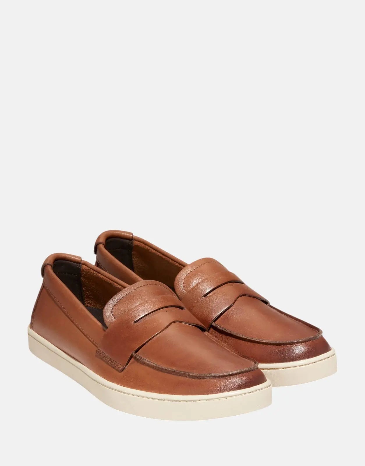 Cole Haan Pinch Weekender Penny Loafers Tan Angora - Subwear