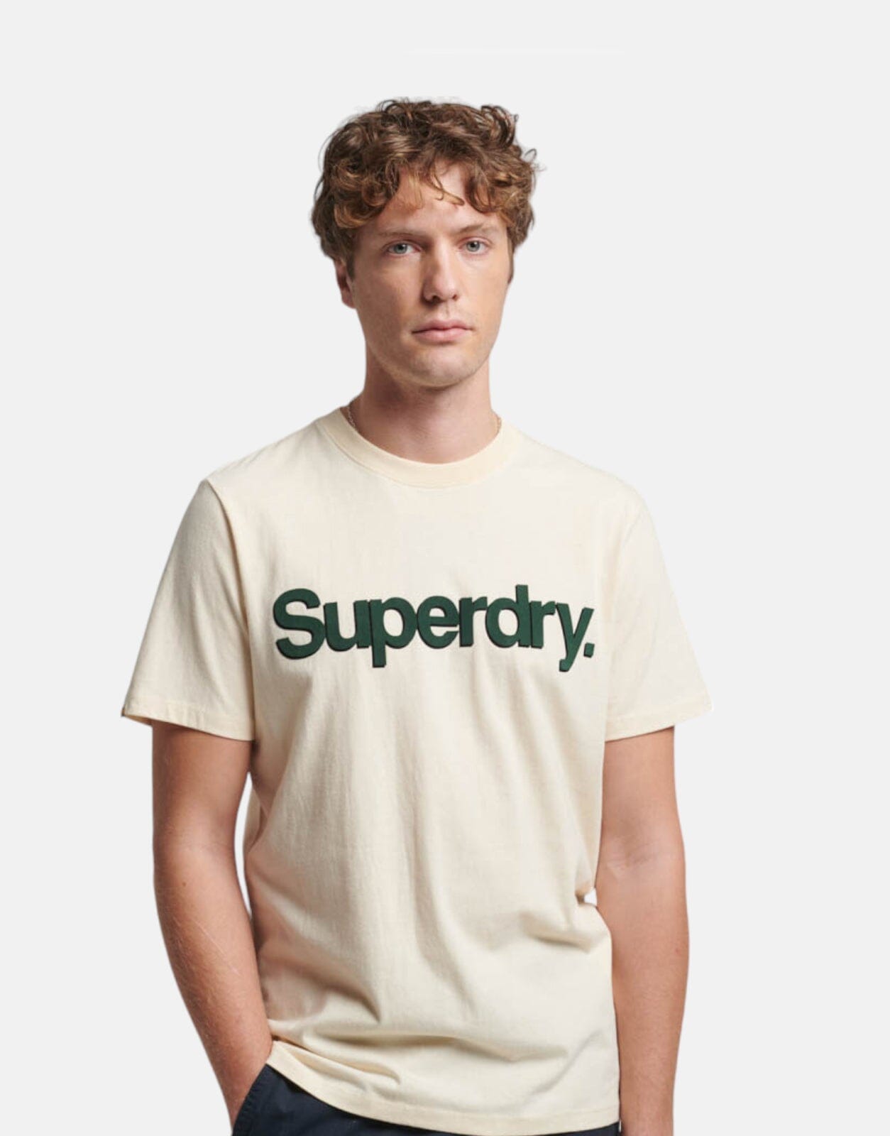 Superdry Core Logo Classic T-Shirt Wht - Subwear