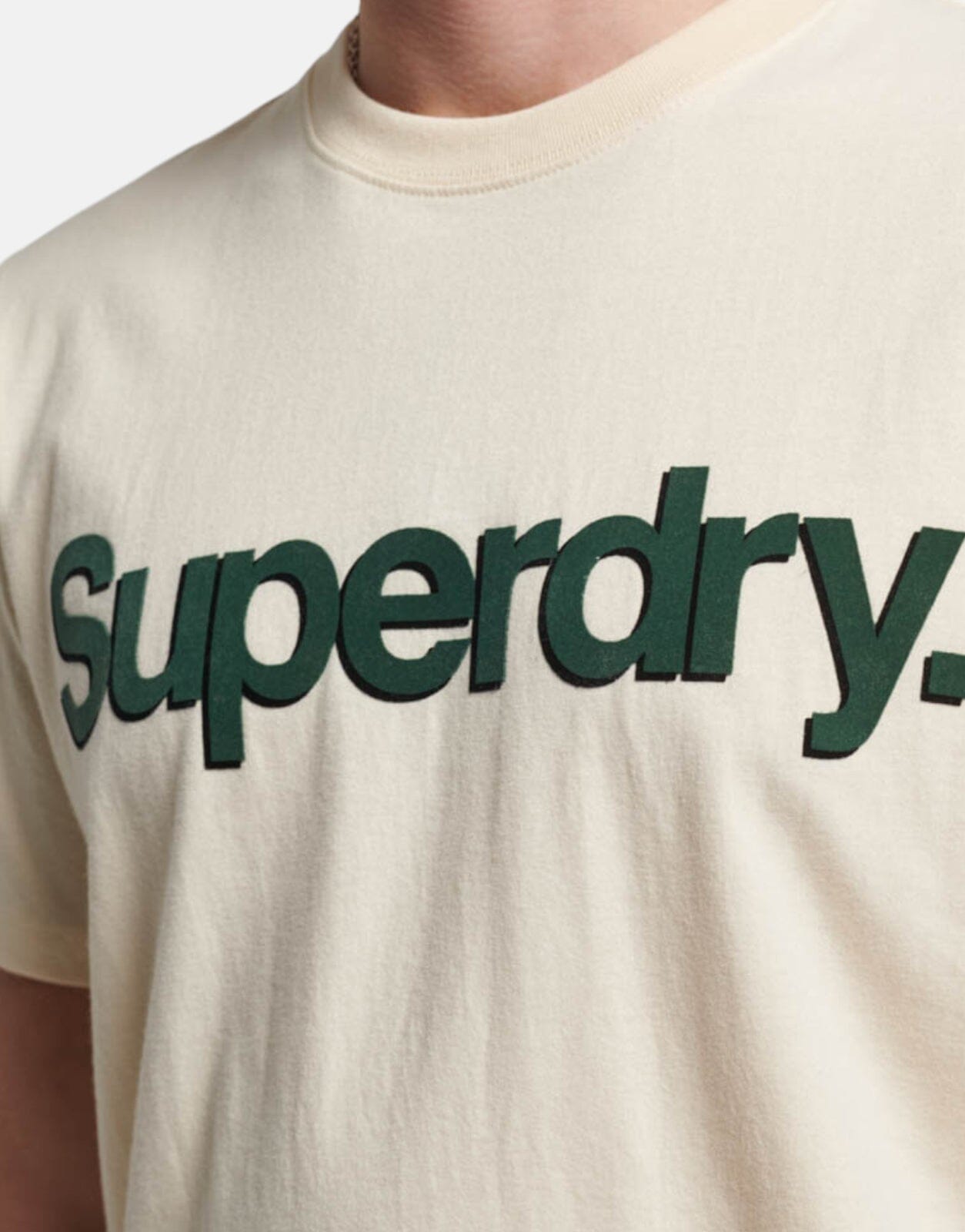 Superdry Core Logo Classic T-Shirt Wht - Subwear