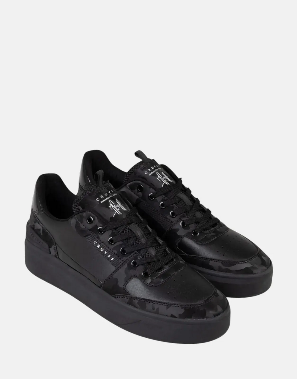 Cruyff Endorsed Black Tennis Sneakers - Subwear