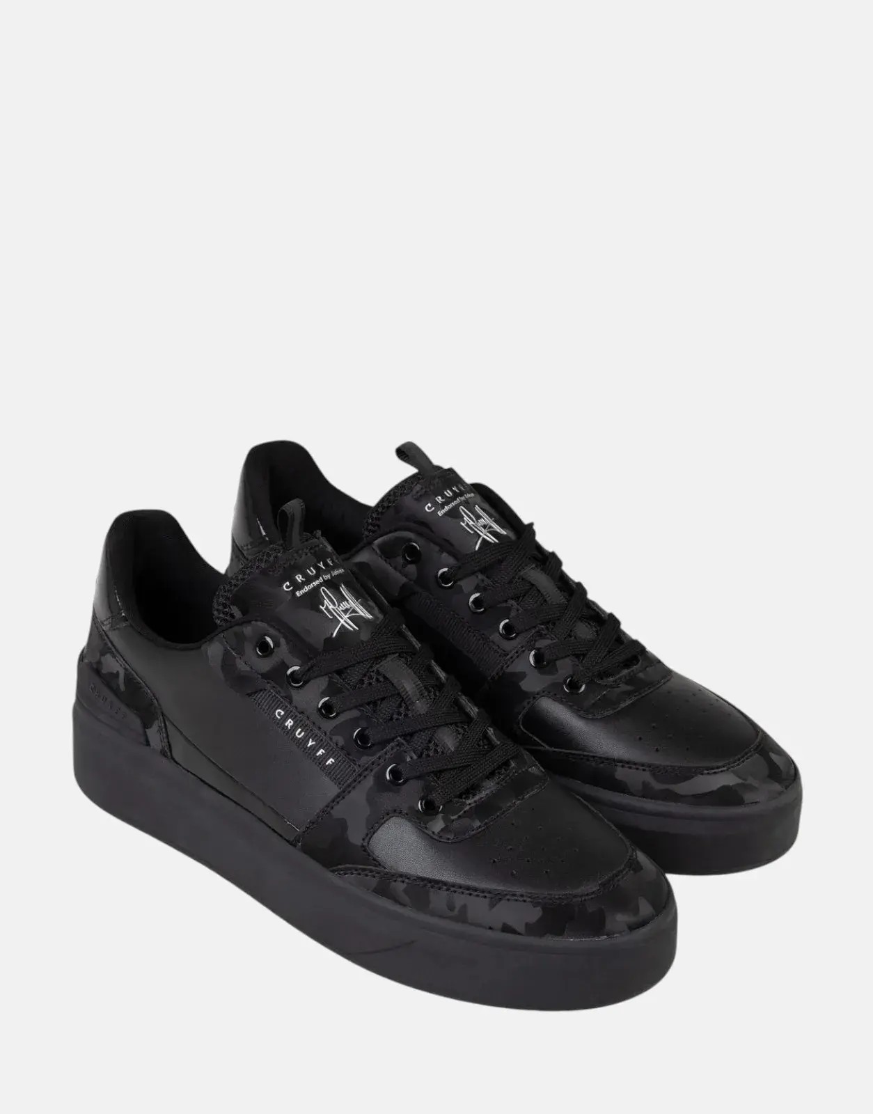 Cruyff Endorsed Black Tennis Sneakers - Subwear
