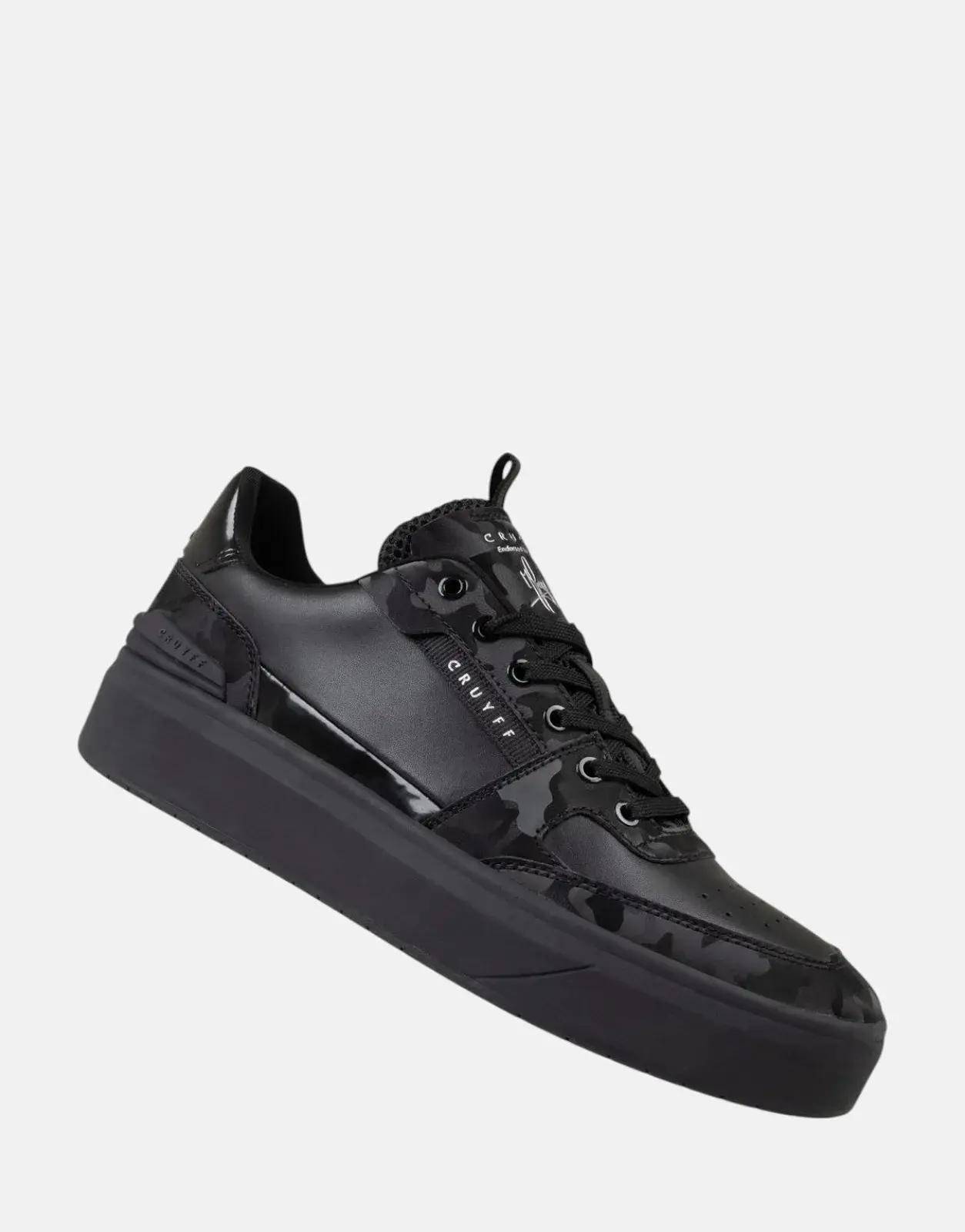 Cruyff Endorsed Black Tennis Sneakers - Subwear