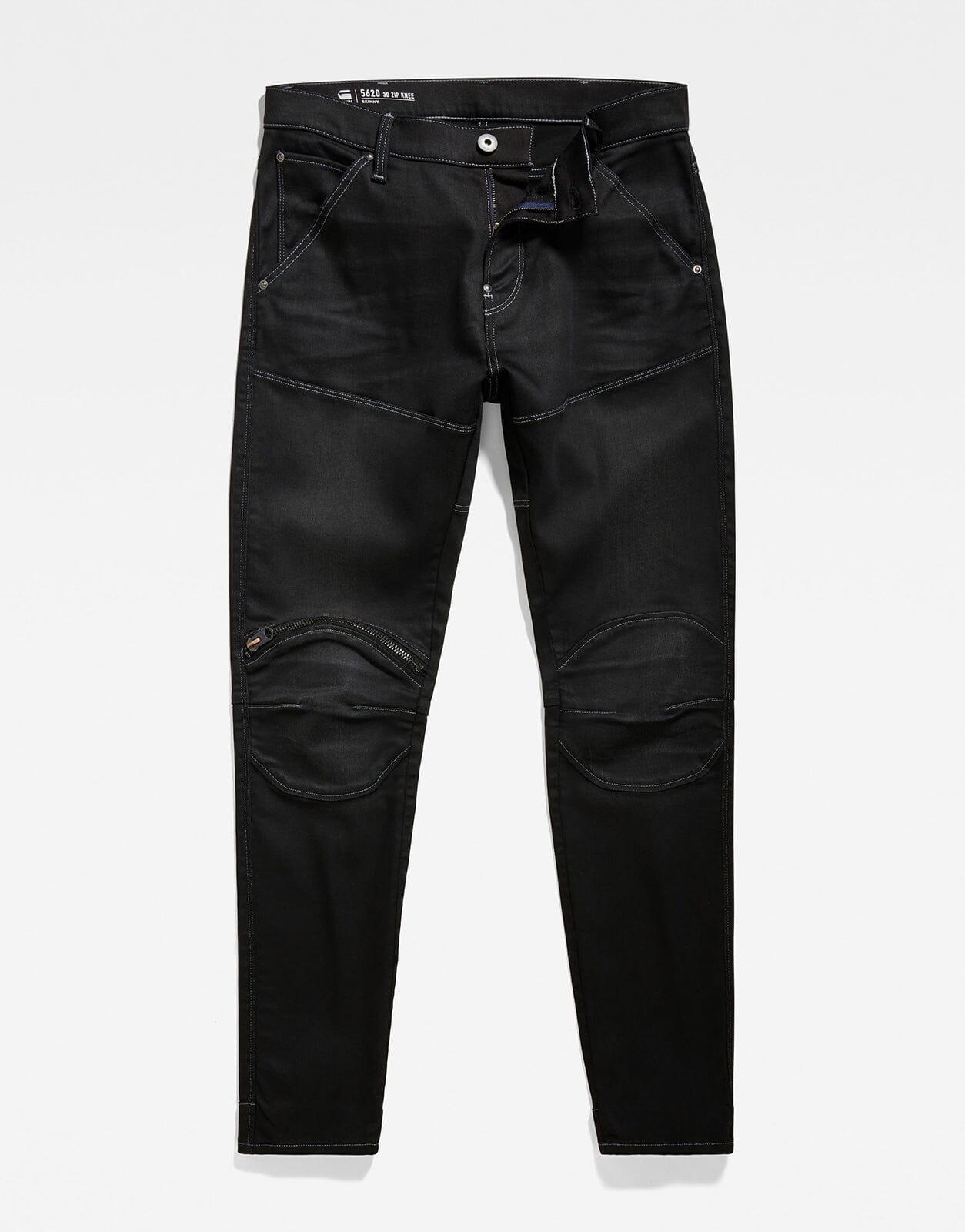 G-Star RAW 5620 3D Zip Knee Skinny Black Jeans - Subwear