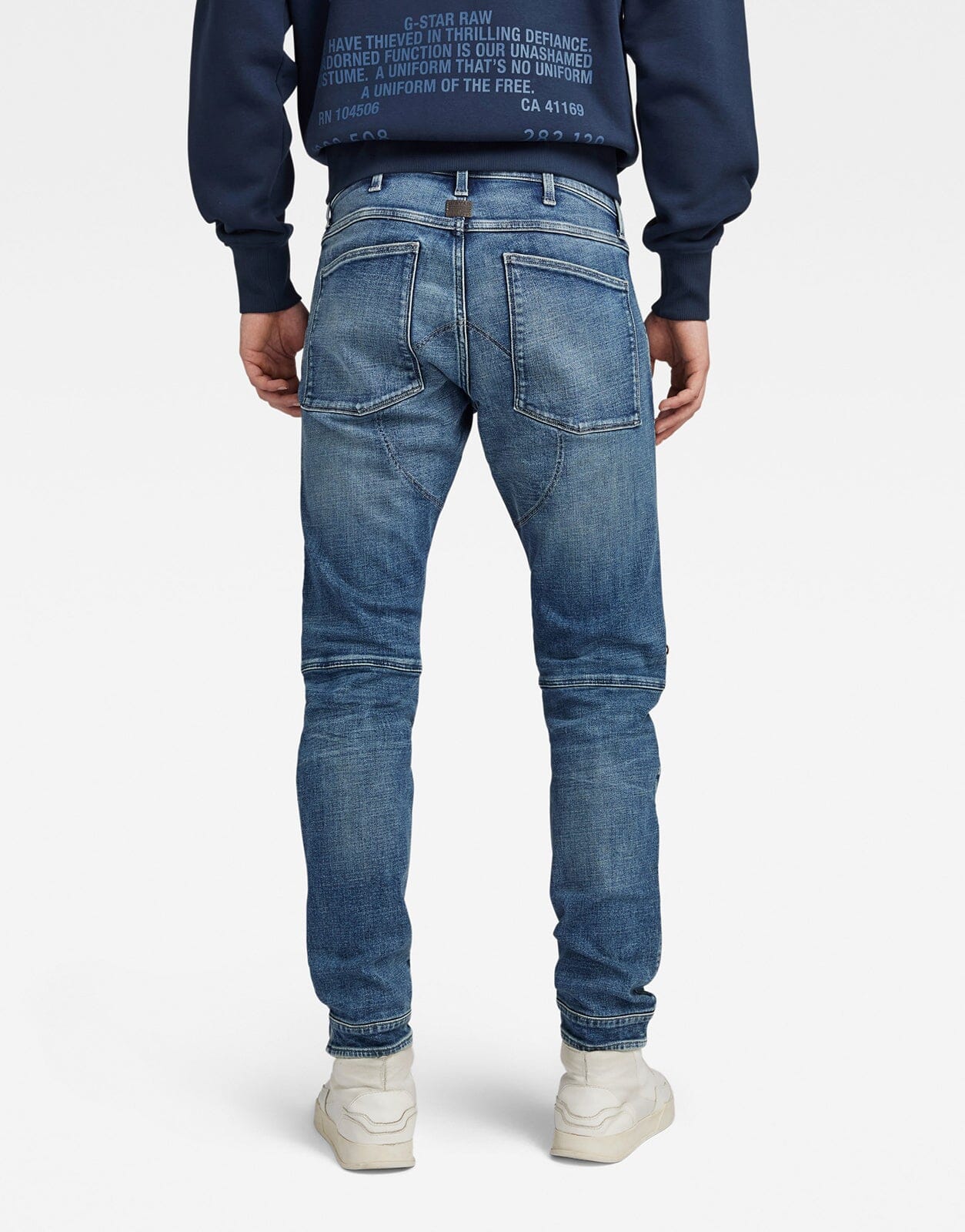 G-Star RAW 5620 3D Zip Knee Skinny Blue Jeans - Subwear