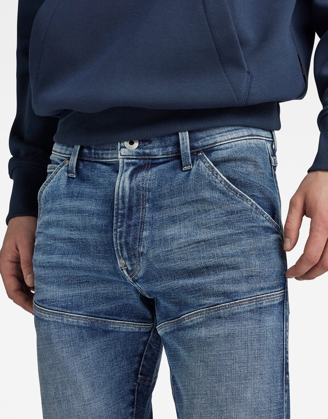 G-Star RAW 5620 3D Zip Knee Skinny Blue Jeans - Subwear