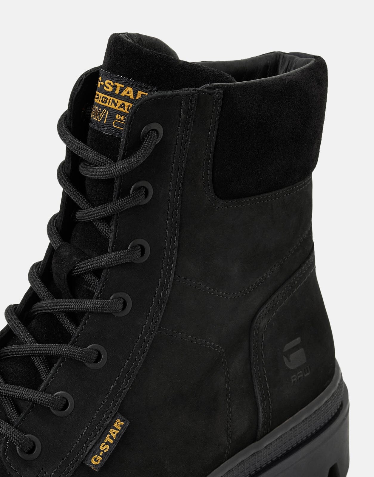 G-Star RAW Noxer High Nubuck Black Boots - Subwear
