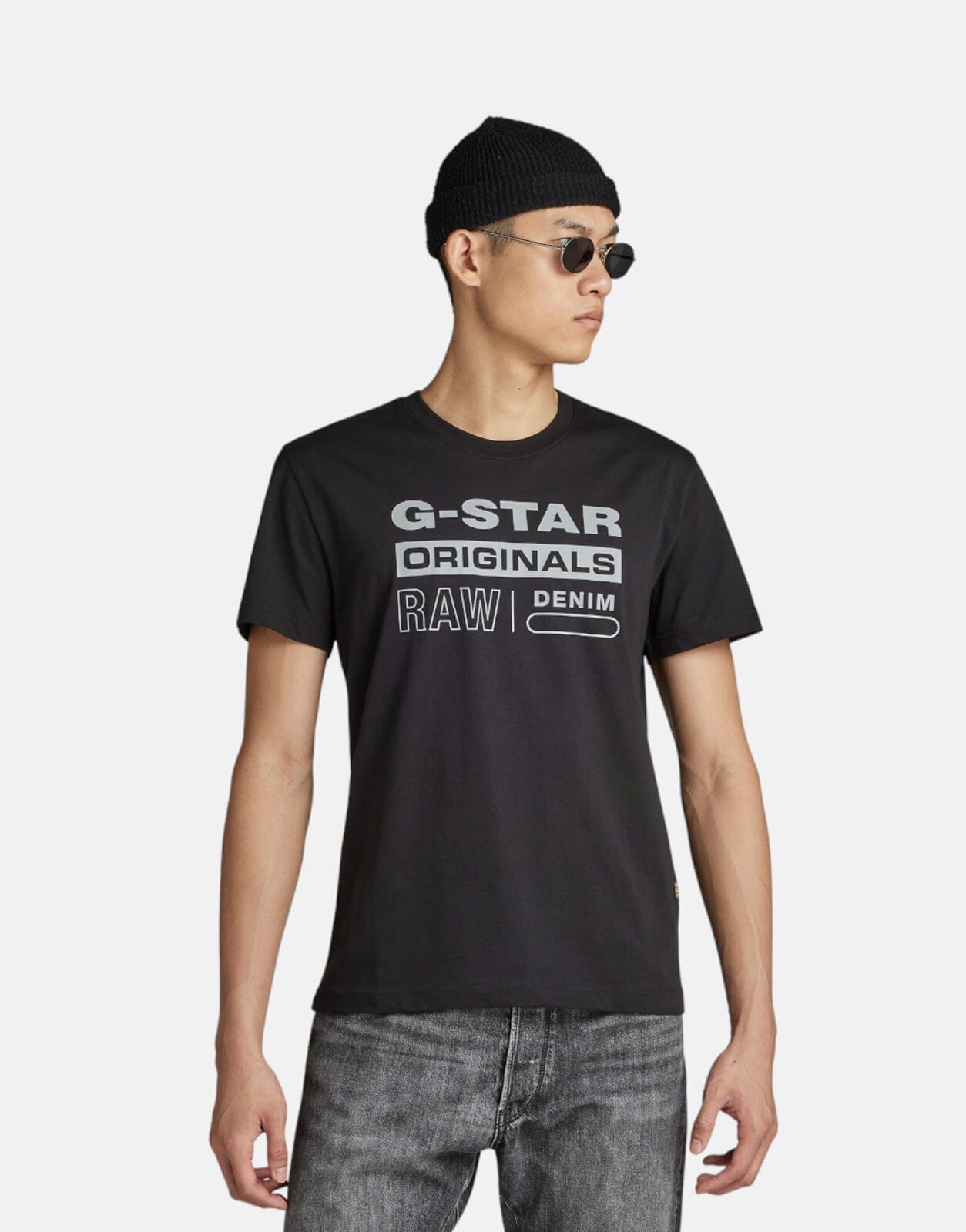 G-Star RAW Reflective Originals T-Shirt Dk Black - Subwear
