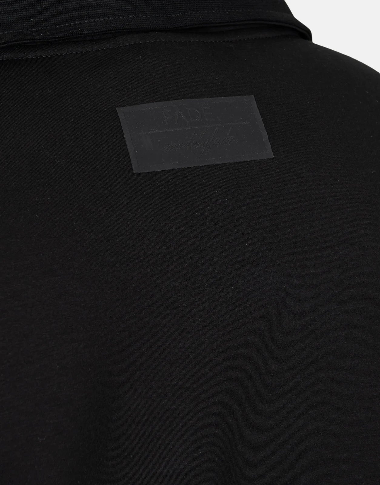 Fade Essential Quarter Zip Black Sweatshirt - Subwear